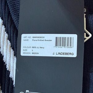 J.Lindeberg Navy Crewneck Sweater